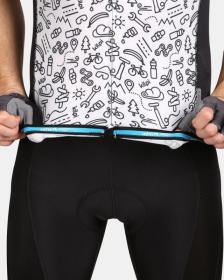 KILPI RIVAL-M Černý cyklistický dres + KILPI PRESSURE-M Černé cyklistické šortky