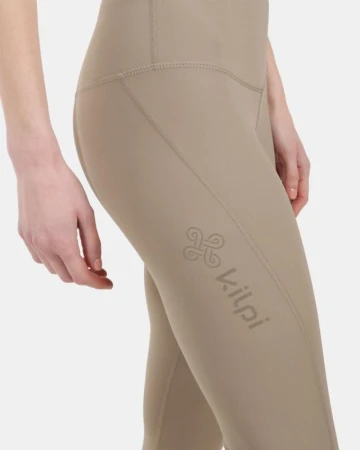 KILPI RIVIAN-W Khaki dámske fitness legíny