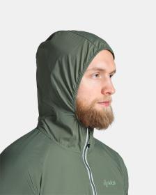 KILPI ROSA-M Tmavě zelená pánská lehká outdoorová bunda