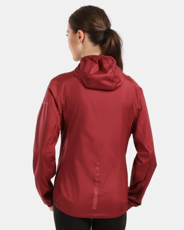 KILPI ROSA-W Tmavě červená dámská outdoorová bunda