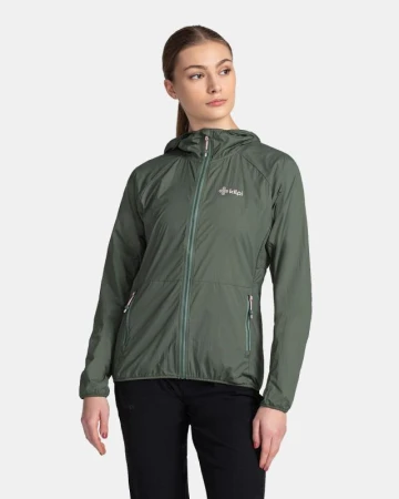 KILPI ROSA-W Tmavě zelená dámská outdoorová bunda KILPI ROSA-W Tmavě zelená dámská outdoorová bunda