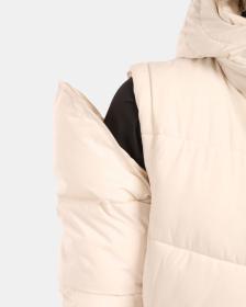 KILPI SALI-W Béžový dámský zateplený kabát