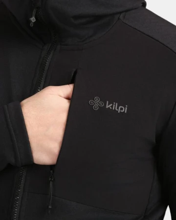 KILPI SEVELEN-M Černá pánská sportovní mikina