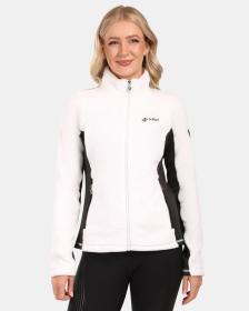 KILPI SKATHI-W Bílá dámská chlupatá fleecová mikina KILPI SKATHI-W Bílá dámská chlupatá fleecová mikina