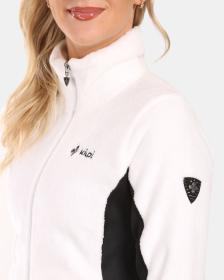 KILPI SKATHI-W Bílá dámská chlupatá fleecová mikina