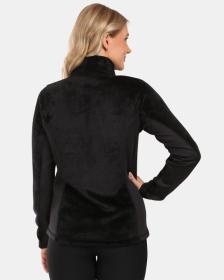 KILPI SKATHI-W Černá dámská chlupatá fleecová mikina POUZE 38 (VÝPRODEJ)