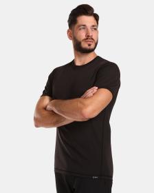 KILPI SLOPER-M Černé pánské tričko z merino vlny