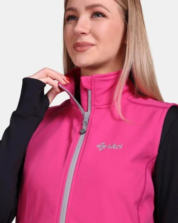 KILPI SOIL-W Ružová dámska softshellová vesta