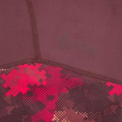 Kilpi SOLAS-W tmavo červené dámske 3/4 legíny