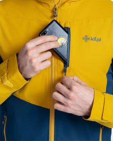 KILPI SONNA-M Zlatá pánska outdoorová bunda