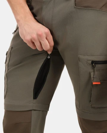 KILPI SURVIVOR-M Zelená pánské outdoorové kalhoty