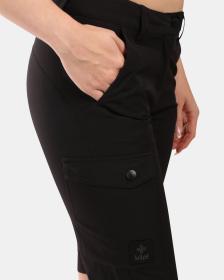 KILPI SYLANE-W Čierne dámske outdoorové kraťasy