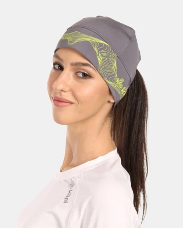 KILPI TAIL-U Šedá unisex běžecká čepice
