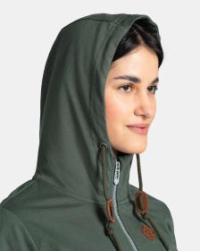 KILPI TARALI-W Tmavozelená dámska mikina