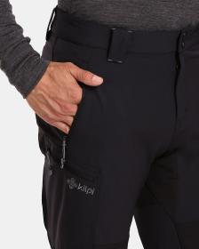KILPI TIDE-M Čierne pánske outdoorové nohavice