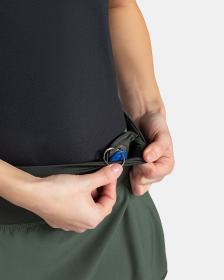 KILPI TITICACA-W Tmavě zelená dámská sukně