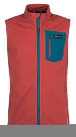 Kilpi TOFANO-M tmavě červená pánská softshell vesta Kilpi TOFANO-M tmavě červená pánská softshell vesta