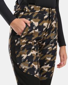 KILPI TORIEN-W Khaki dámske softshellové lyžiarske nohavice