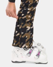 KILPI TORIEN-W Khaki dámske softshellové lyžiarske nohavice