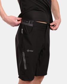 Kilpi TRACKEE-M černé pánské cyklistické kraťasy