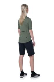 Kilpi TRACKEE-W tmavě červené dámské cyklistické kraťasy