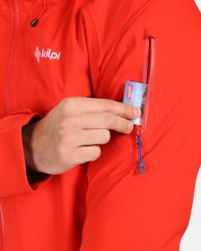 KILPI TRINITY-M Červená pánská hardshellová bunda