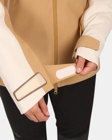 KILPI TRINITY-W Béžová dámská hardshellová bunda