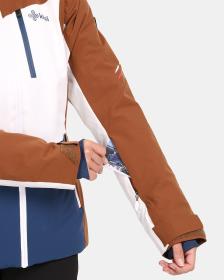 KILPI VALERA-W Hnědá dámská lyžařská bunda