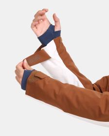 KILPI VALERA-W Hnedá dámska lyžiarska bunda