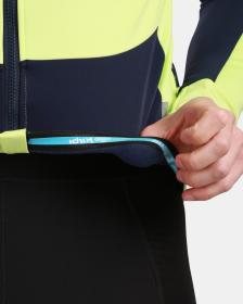 KILPI VELOVER-M Svetlo zelená pánska cyklistická softshellová bunda