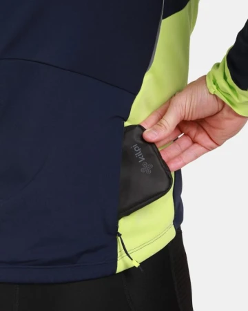 KILPI VELOVER-M Světle zelená pánská cyklistická softshellová bunda
