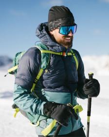 KILPI VERONS-M Tmavě zelená pánská zateplená sportovní bunda