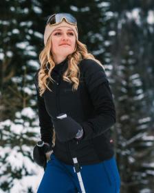 KILPI VERONS-W Černá dámská zateplená bunda POUZE 40 (VÝPRODEJ)