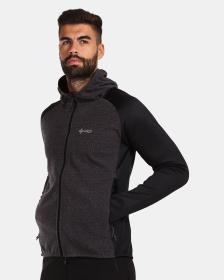 KILPI VERSAM-M Čierna pánska fleecová mikina