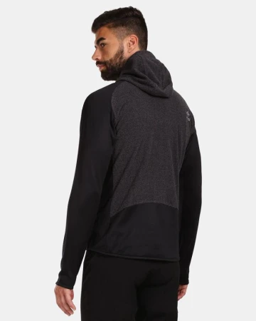 KILPI VERSAM-M Černá pánská fleecová mikina