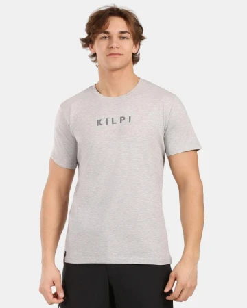 KILPI VIBE-M Světle šedé pánské bavlněné tričko KILPI VIBE-M Světle šedé pánské bavlněné tričko