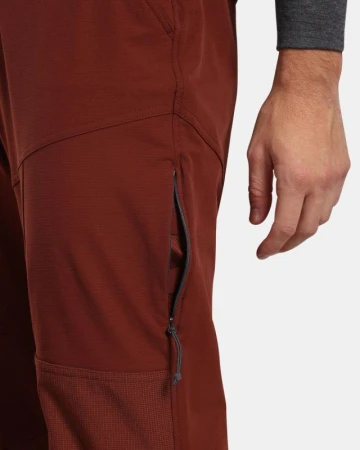KILPI VILLAIN-M Tmavě červené pánské outdoorové kalhoty