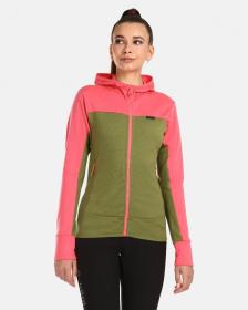 KILPI WOLIE-W Růžový dámský svetr s merino vlny