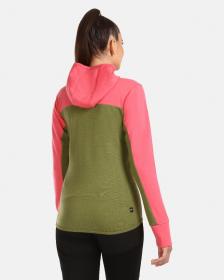 KILPI WOLIE-W Růžový dámský svetr s merino vlny