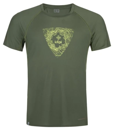 Kilpi WYLDER-M khaki pánské běžecké triko Kilpi WYLDER-M khaki pánské běžecké triko