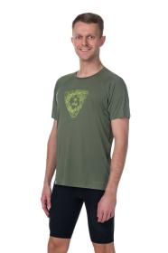 Kilpi WYLDER-M khaki pánske bežecké tričko