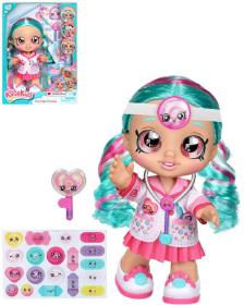 KINDI KIDS Panenka Cindy Pops doktorka 30cm interaktivní herní set s doplňky KINDI KIDS Panenka Cindy Pops doktorka 30cm interaktivní herní set s doplňky