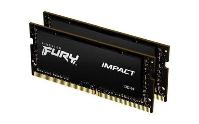 Kingston 32GB 3200MT/s DDR4 CL20 SODIMM (Kit of 2) FURY Impact Kingston 32GB 3200MT/s DDR4 CL20 SODIMM (Kit of 2) FURY Impact