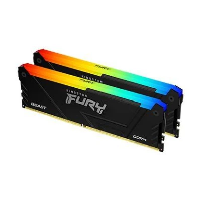 Kingston 32GB 3600MT/s DDR4 CL18 DIMM (Kit of 2) FURY Beast RGB Kingston 32GB 3600MT/s DDR4 CL18 DIMM (Kit of 2) FURY Beast RGB
