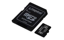 KINGSTON 32GB microSDHC CANVAS Plus Memory Card 100MB read - UHS-I class 10 Gen 3 KINGSTON 32GB microSDHC CANVAS Plus Memory Card 100MB read - UHS-I class 10 Gen 3