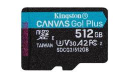 KINGSTON 512GB microSDXC Canvas Go Plus Gen4 200MB/s A2 U3 V30 Card bez adaptéru KINGSTON 512GB microSDXC Canvas Go Plus Gen4 200MB/s A2 U3 V30 Card bez adaptéru