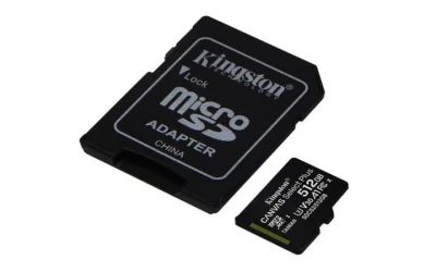 Kingston 512GB microSDXC CANVAS Plus Memory Card 150MB/s Read, UHS-I Speed Class, U3, V30, A1