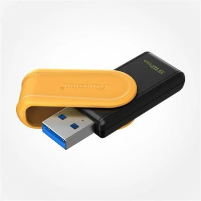 Kingston 512GB Portable USB 3.2 Gen 1 DataTraveler Exodia S (Black/Yellow)