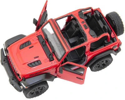 Kinsmart Auto 1:34 Jeep Wrangler otevřená střecha 2018 kov PB 12cm 4 barvy