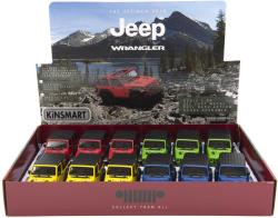 Kinsmart Auto 1:34 Jeep Wrangler pevná střecha 2018 kov PB 13cm 4 barvy